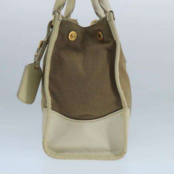 Prada Beige Canvas Handbag (Pre-Owned) - Picture 3 of 16
